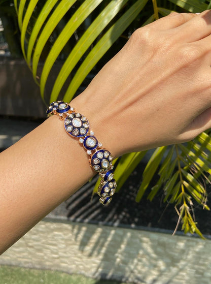 The Floral Heritage meenakari bracelet