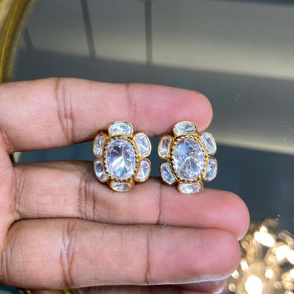 OVAL FLOWER POLKI TOPS