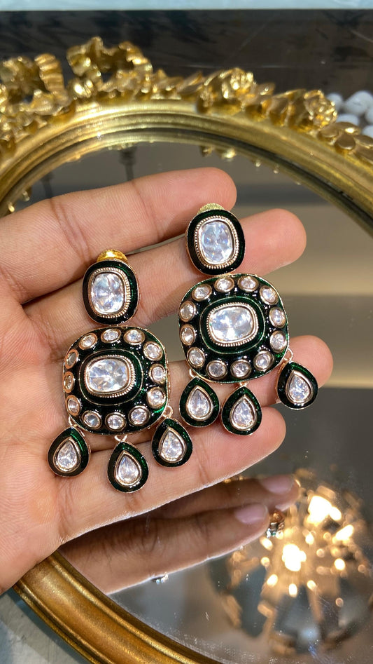 Imperial Emerald Cushion Drops