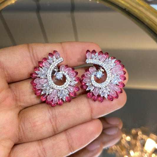 Sparkle Spiral Earrings