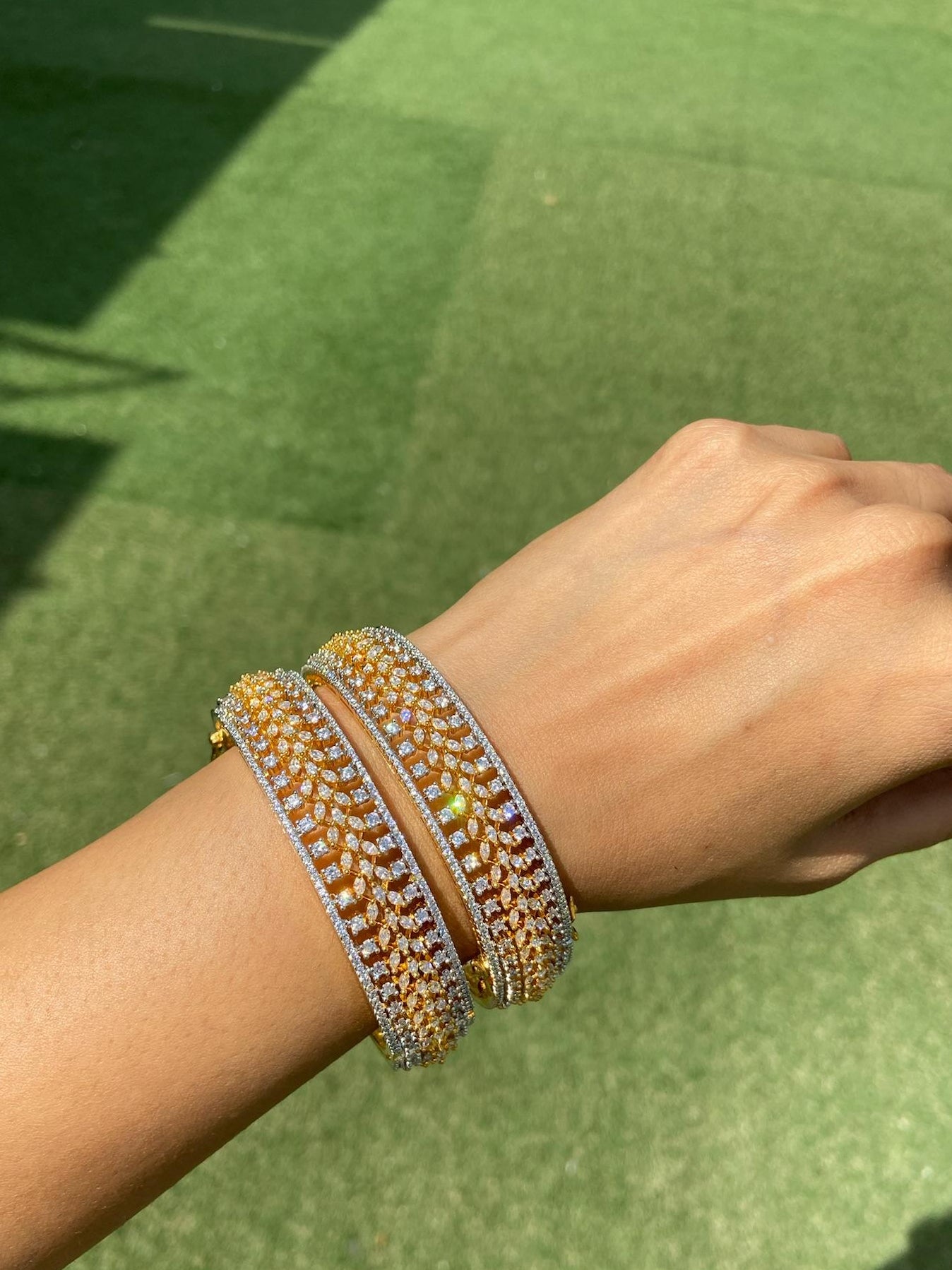 Pankhuri Petal Bangle - Openable – Belleza Jewels