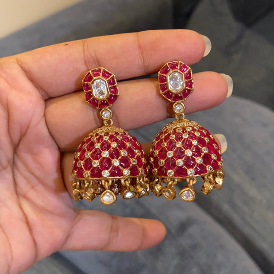 Padma Jaali Jhumkas