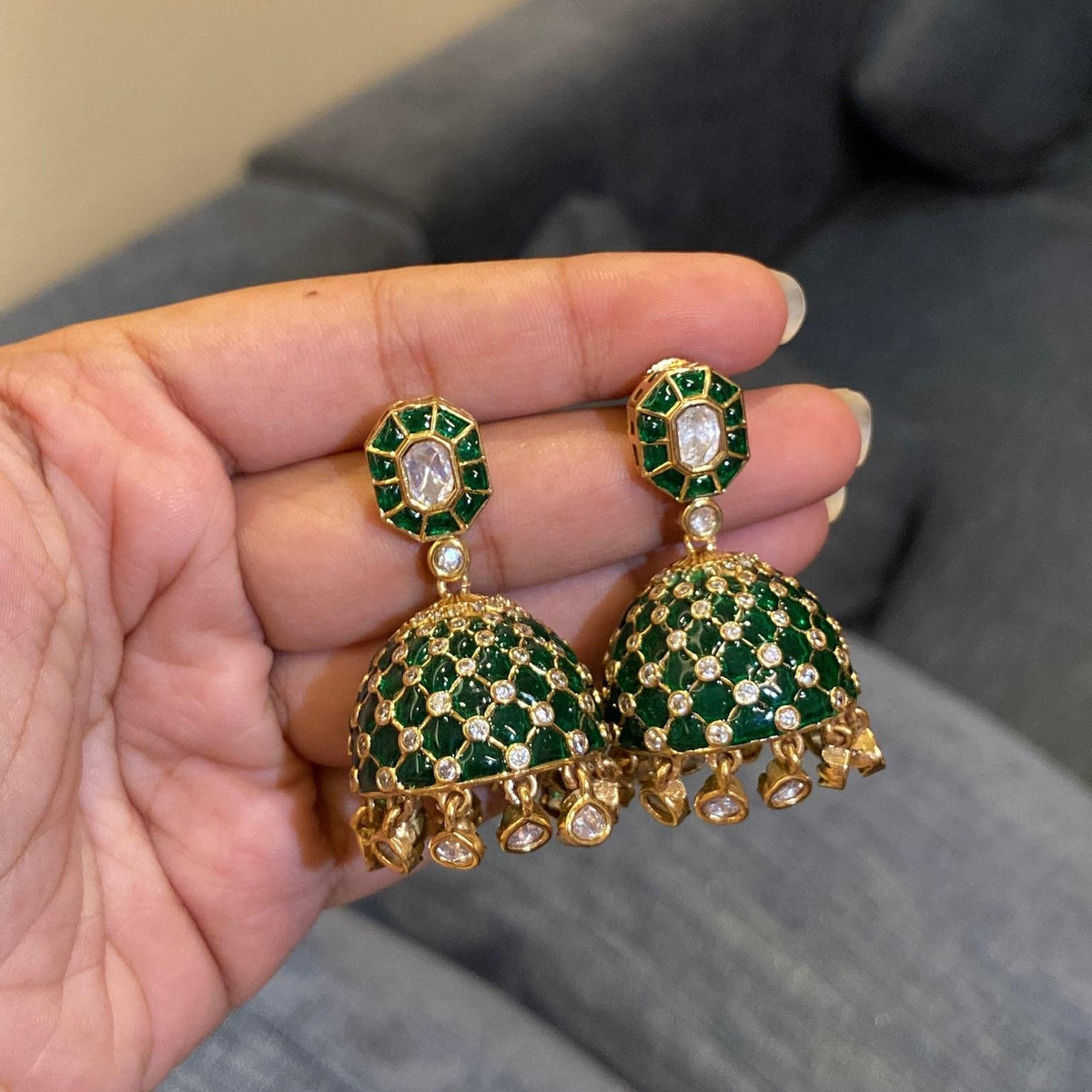 Padma Jaali Jhumkas