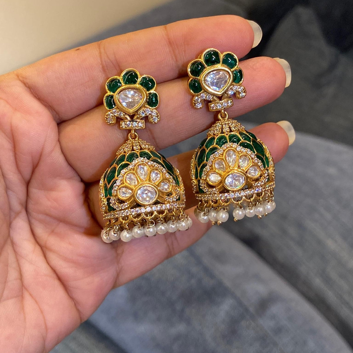 Avani Crest Jhumkas