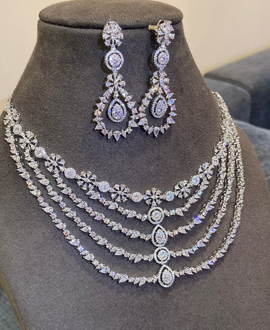 Cascading Multi-Strand Diamond Waterfall Set