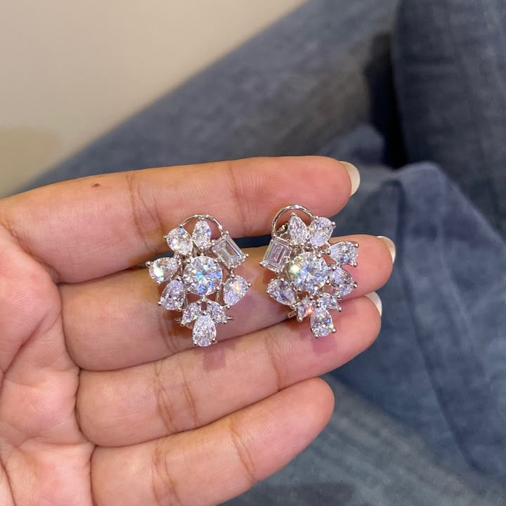 Elegance Mixed-Cut Crystal Studs