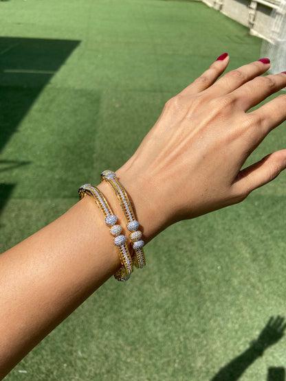 Anokhi square bangles - pair - not openable
