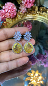 Pastel pop diamanté cocktail earrings