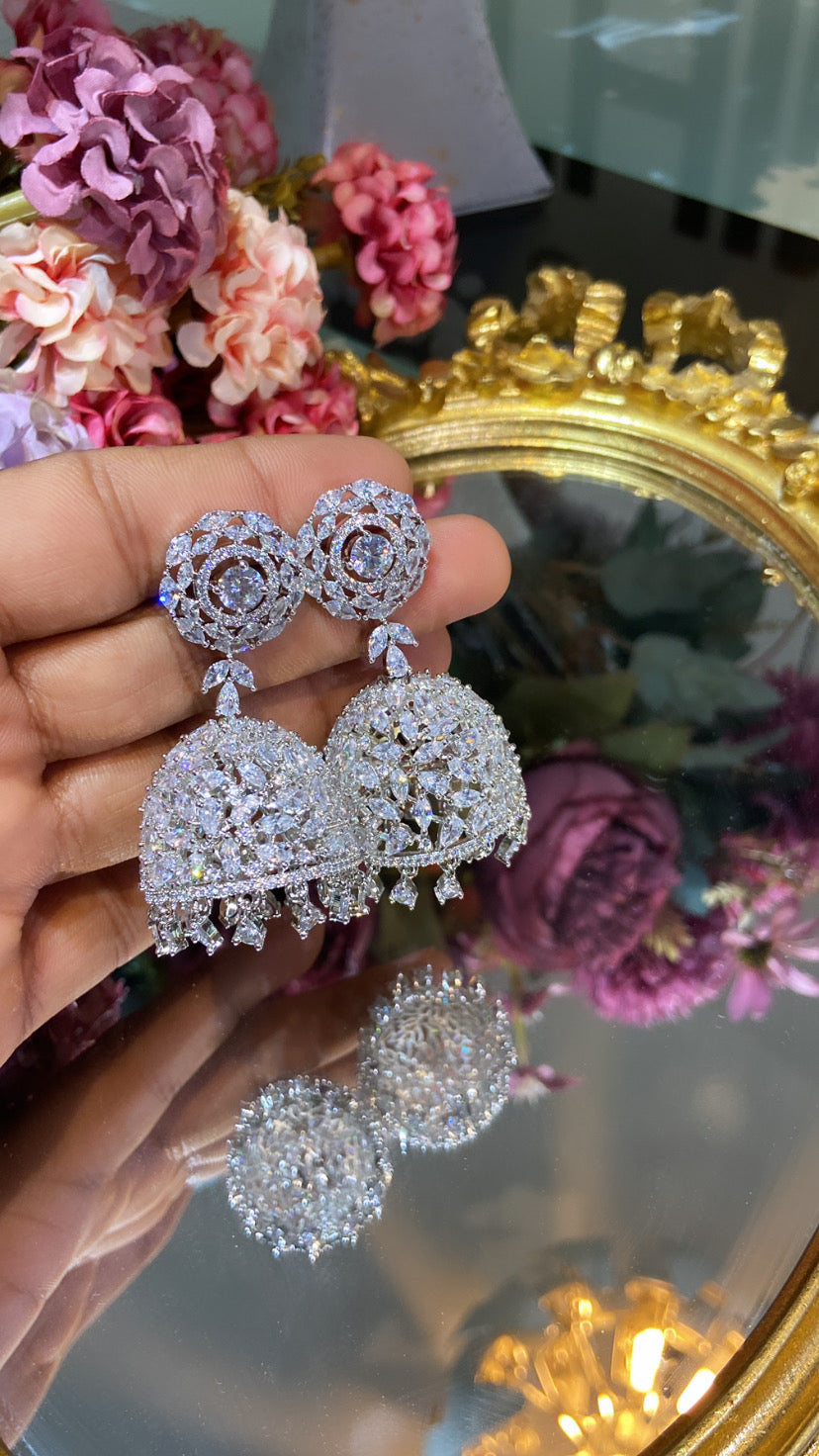 Diamanté Jhumkas