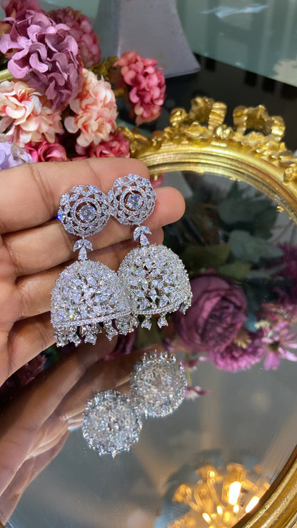 Diamanté Jhumkas