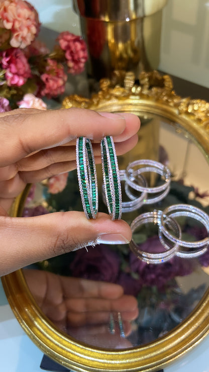 Colour Baguette hoops