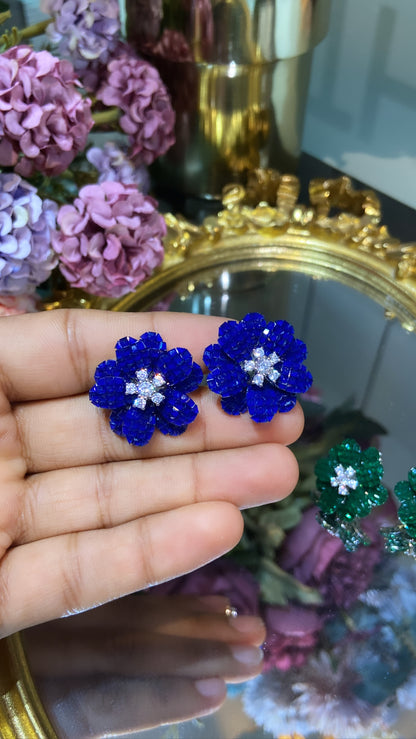 Flower Earrings (invisible setting)