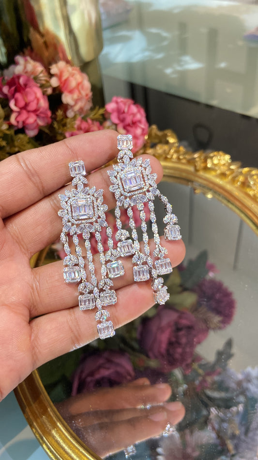 Long cocktail earrings