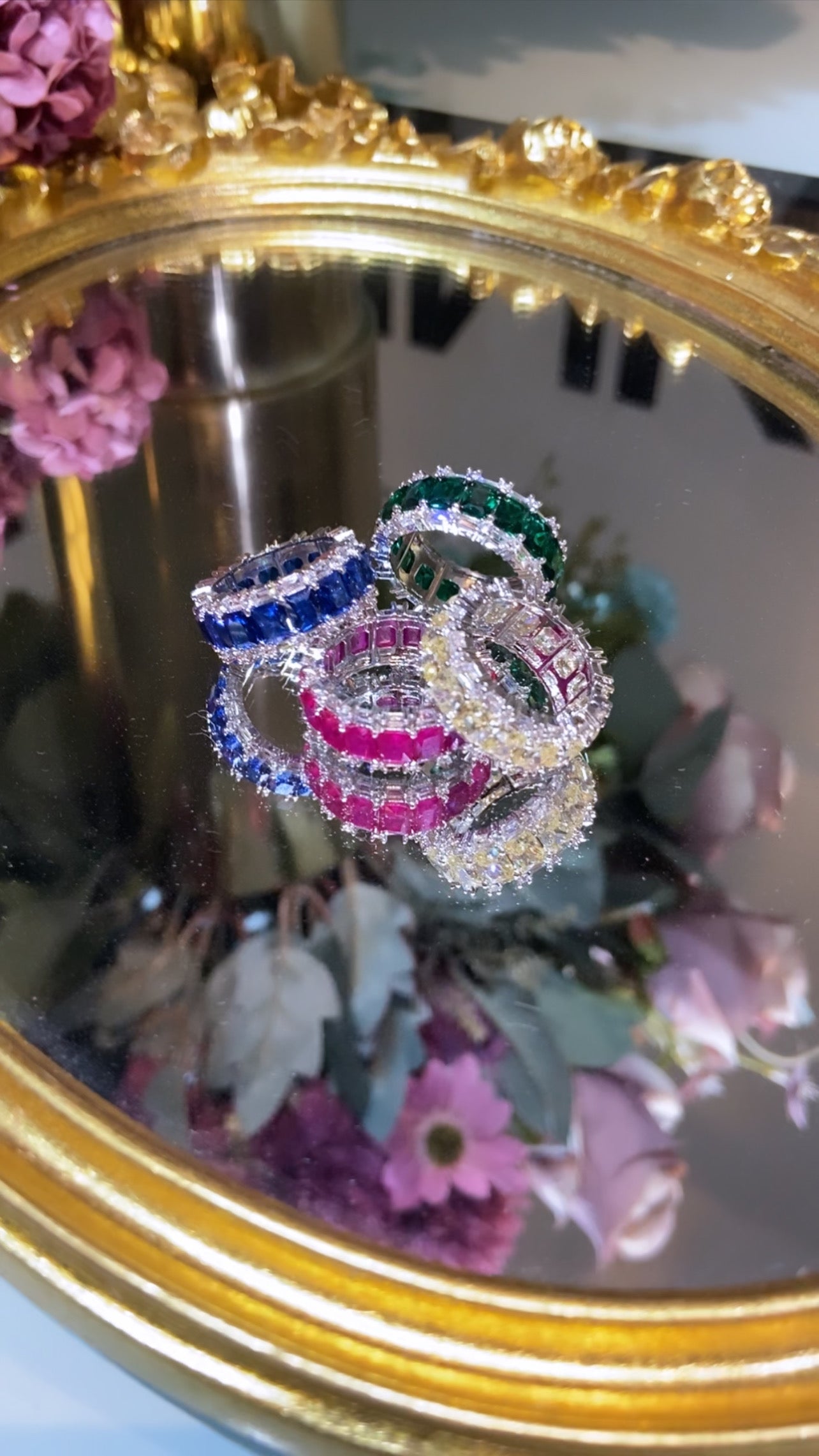 Coloured eternity rings 💍