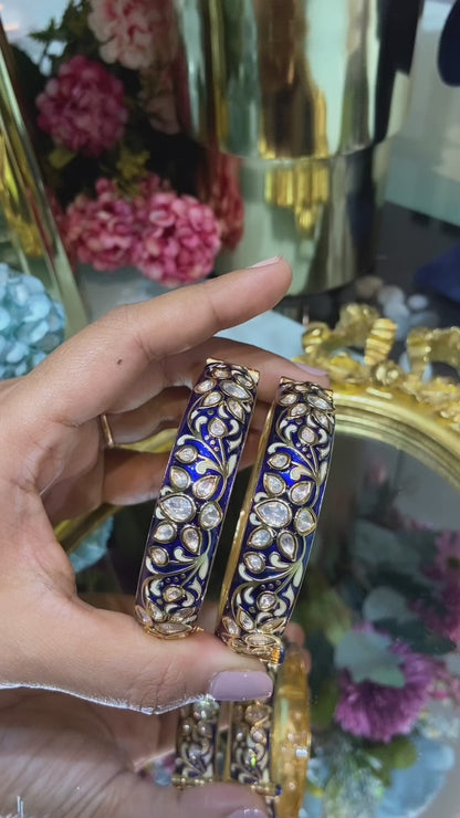 meenakari Polki Kada Openable (pair)
