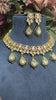 TEAR DROP POLKI KUNDAN NECKLACE SET