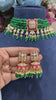 Sonakshi Festive emerald strings kundan polki necklace set