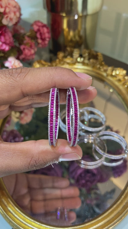 Colour Baguette hoops