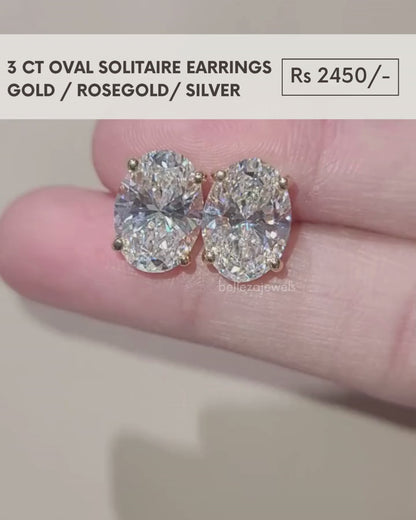 3CT OVAL SOLITAIRE