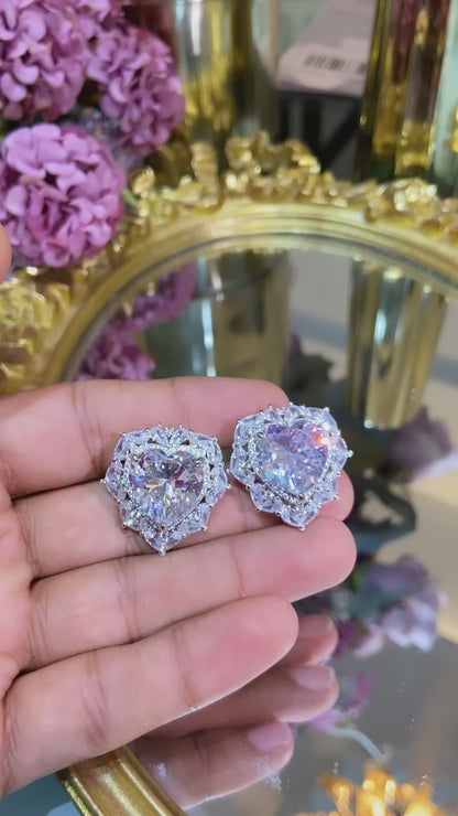 Heart Statement Earrings