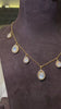 Moissanite Polki drop necklace set