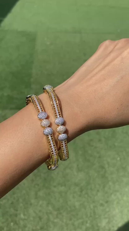 Anokhi square bangles - pair - not openable