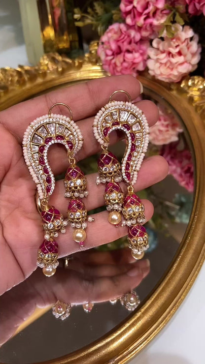 KAAN MOISSANITE POLKI EARRING