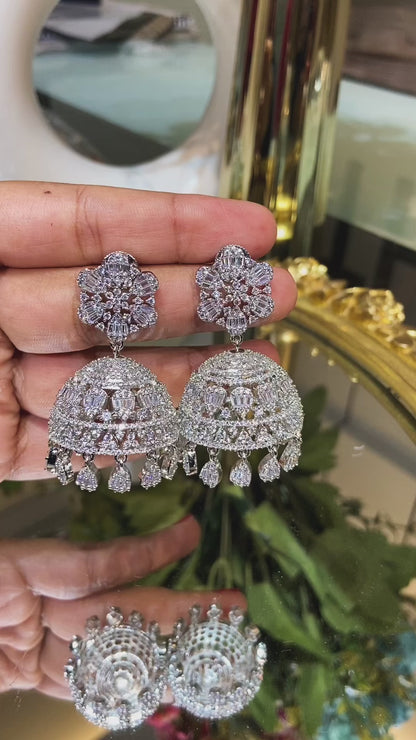 Diamanté CLUSTER Jhumkas