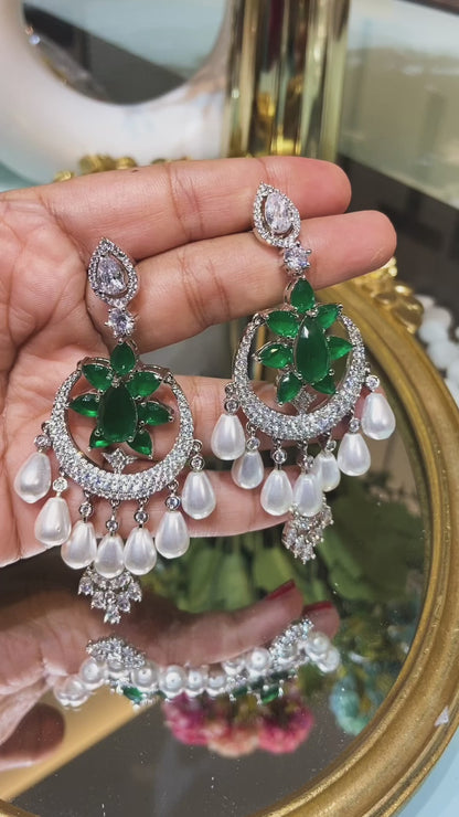PEARL DROP COCKTAIL EARRINGS
