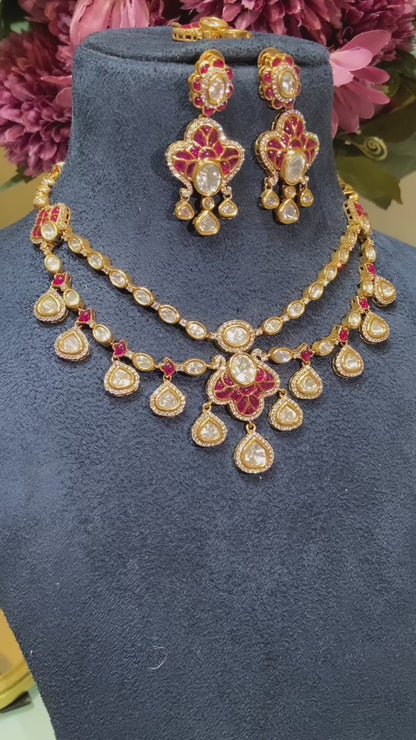 Festive Vintage Polki 2 liner set