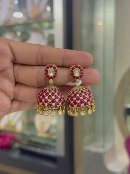 Padma Jaali Jhumkas