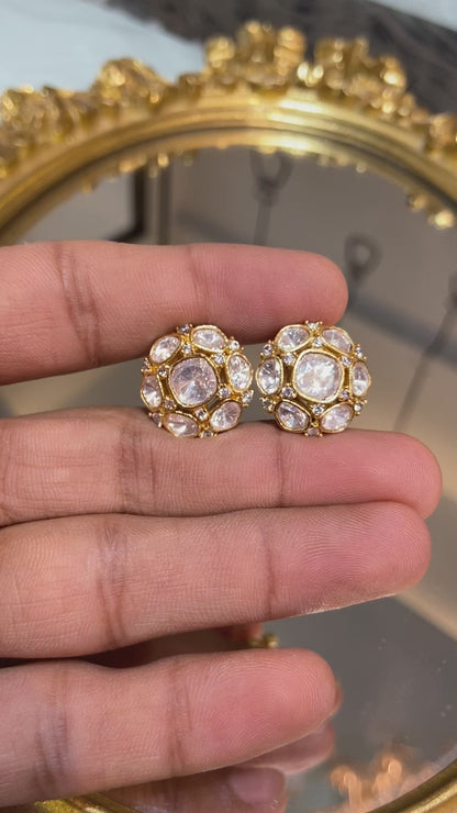 Jodha Polki Studs