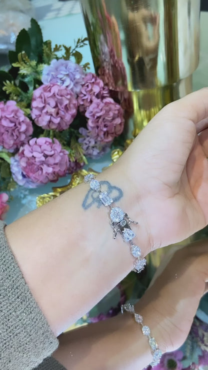Cluster Multi shape tennis bracelet 🔝🎀