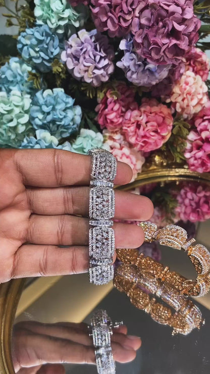 Diamond Gajra Kada/ Bracelet (single piece)