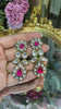 LONG KUNDAN POLKI EARRINGS