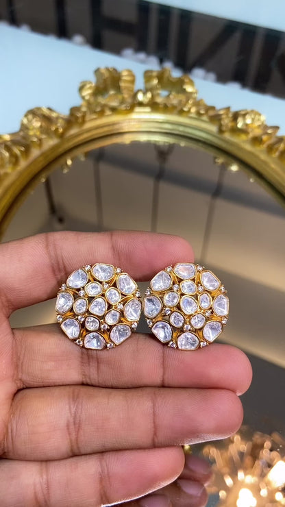 Festive Moissanite polki tops