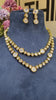 PREMIUM UNSHAPED POLKI KUNDAN NECKLACE SET - LONG