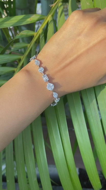 Cluster Multi shape tennis bracelet 🔝🎀