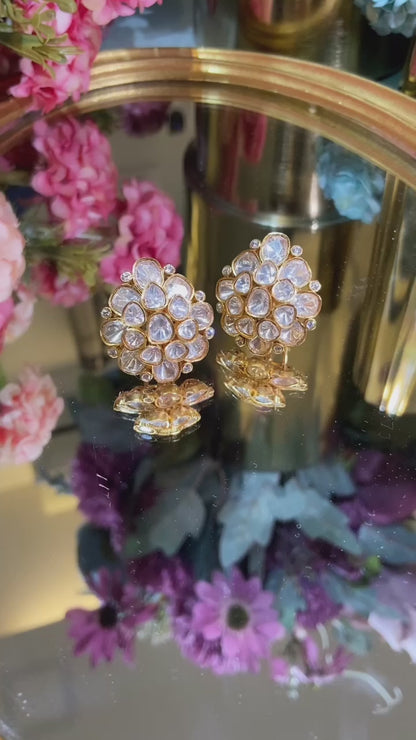 Layered Moissanite Polki Tops