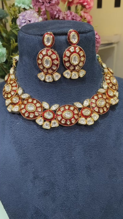 Prerna POLKI KUNDAN NECKLACE SET