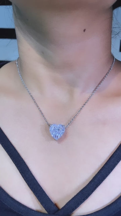 7ct Large Heart pendant chain ♠️