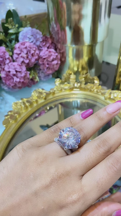 20 ct rock bling ring (with 2 support bands)