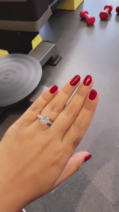 3ct Essential ring with support band (stackable)