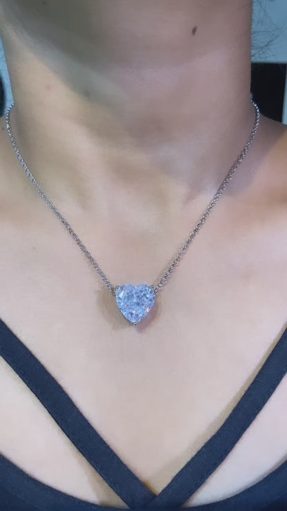 7ct Large Heart pendant chain ♠️