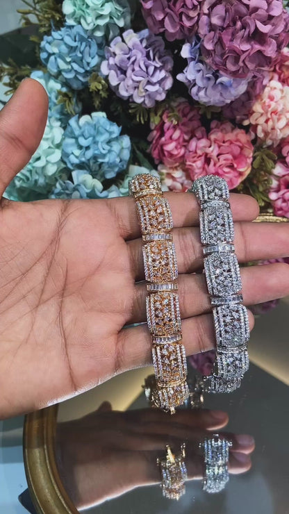 Diamond Gajra Kada/ Bracelet (single piece)