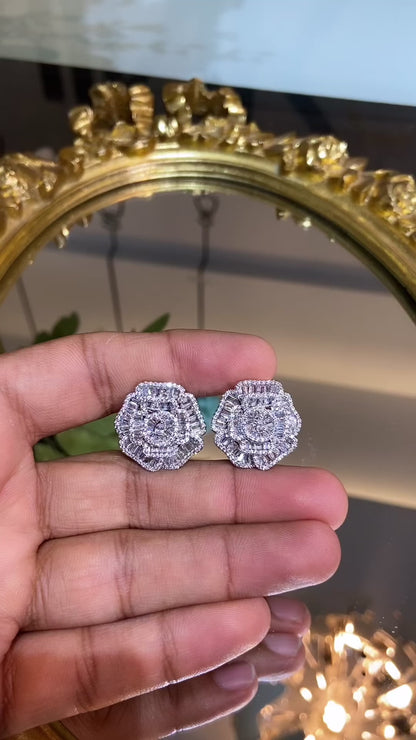 ROSE BAGUETTE EARRING