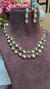 DOUBLE LINE MEENAKARI NECKLACE SET