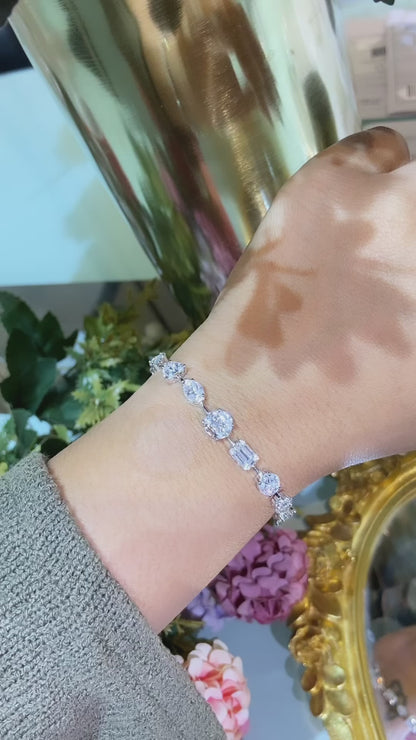 Cluster Multi shape tennis bracelet 🔝🎀