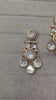 Sunheri Sheesha Drop Moissanite Polki earrings