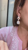 Drop Moissanite Polki Earrings